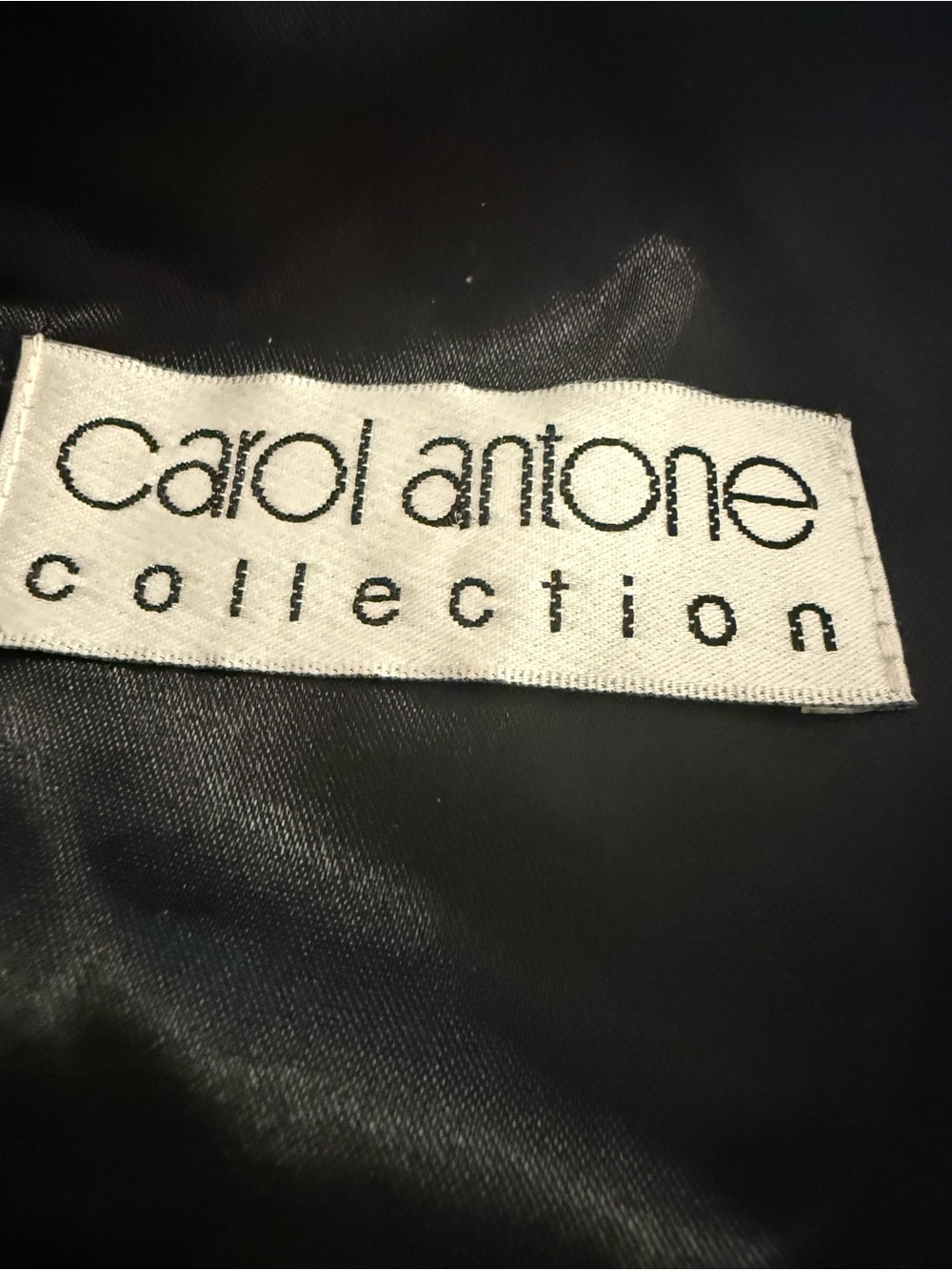 VTG. Carol Antone Black Velvet Embroidered Vest size M - Picture 6 of 8